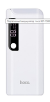 Внешний аккумулятор Hoco B27, 15000mAh, с фонариком, белый
