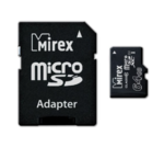 Карта памяти Mirex microSDXC 64Gb Class 10 UHS-I + адаптер