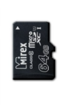 Карта памяти Mirex microSDXC 64Gb Class 10 UHS-I 
