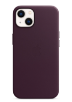 Чехол Apple MagSafe для iPhone 13, кожа, «dark cherry»