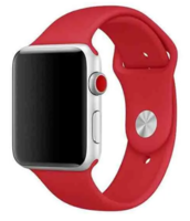 Силиконовый ремешок Apple Watch 38/40mm, цвет Red