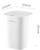 Ведро Xiaomi Ninestars Stainless steel Sensor Trash Can 9л(DZT-9-2S), White