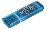 USB флешка Smartbuy Glossy Series 64GB, Blue (SB64GBGS-B)