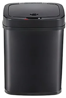 Ведро Xiaomi Ninestars Stainless steel Sensor Trash Can 12л(DZT-12-5), Black