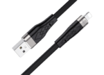 Кабель USB Hoco X53 Apple силиконовый черный 1м