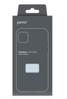 Клип-кейс PERO софт-тач для Samsung A52 голубой